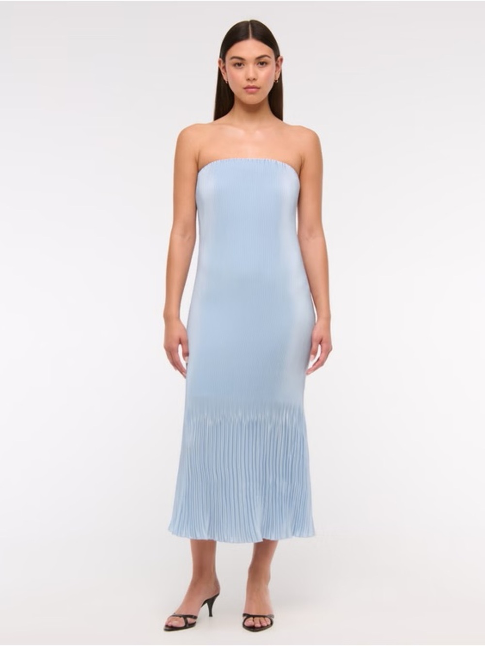 NWT The A&F Giselle Pleat Release Midi
Dress